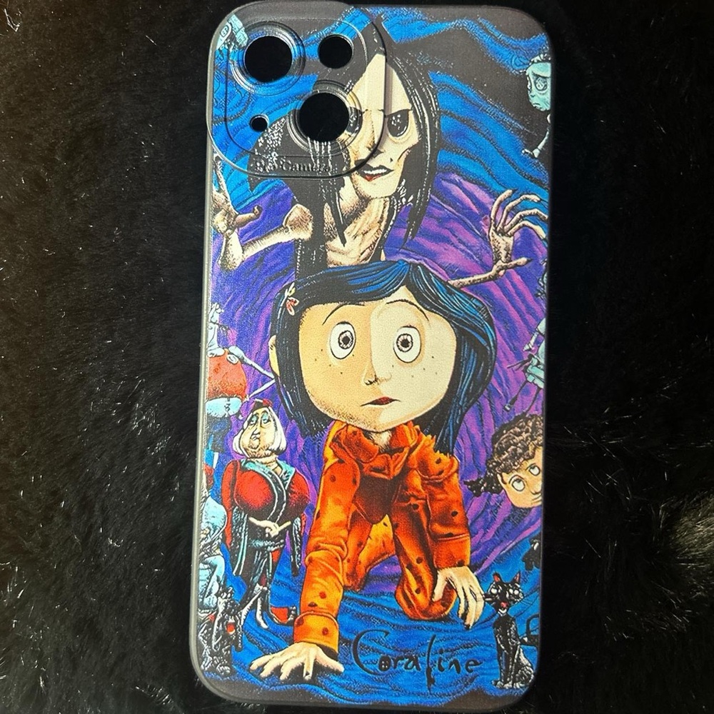 SHEIN Coraline Themed Phone Case - Multicolor